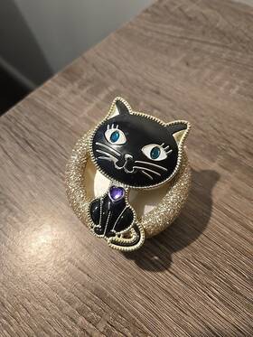 Bath & Body Works 667550059454 And Scentportable Car Visor Clip Black Cat Purple Gem Rare