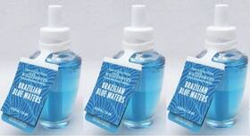 Bath & Body Works 667550427703 3 And Brazilian Blue Waters Wallflowers Scented Oil Bulb Refills