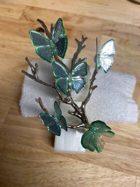 Bath & Body Works 667551188184 Jade Green Butterfly Branch Wallflower Plug In And
