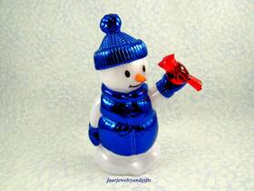 Bath & Body Works 667551197247 And Wallflowers Diffuser - Snowman Holding Cardinal Nl New