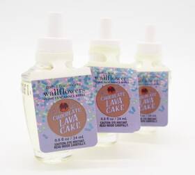 Bath & Body Works 667551623418 3 And Chocolate Lava Cake Wallflower Refill Bulb 0.8oz New