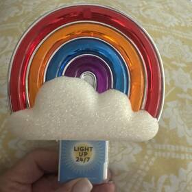 Bath & Body Works 667551856564 And Rainbow In The Clouds Night New Wallflower Plug Sparkly