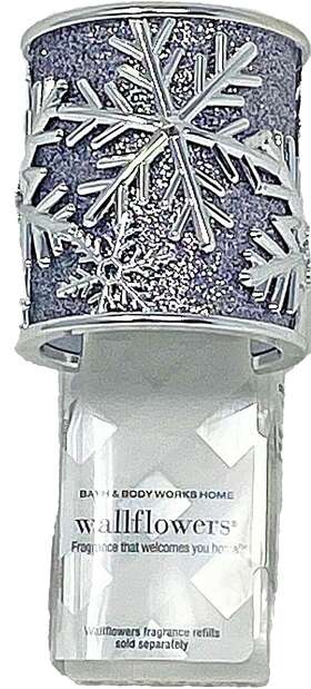 Bath & Body Works 667552109263 And Silver Snowflakes Wallflowers Plug In Unit Christmas Holiday