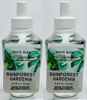 Bath & Body Works 667552208560 2 And Wb Rainforest Gardenia Wallflowers Scented Oil Bulb Refills