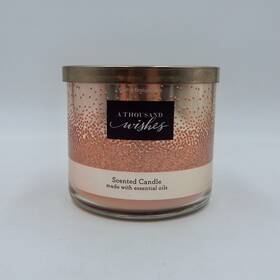 Bath & Body Works 667553447630 And Fragrance Scented A Thousand Wishes 3 Wick Candle Peonies