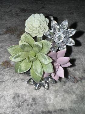 Bath & Body Works 667553590954 And Modern Succulent Silver Flower Wallflowers Plug In Unit Oem