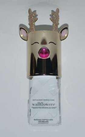 Bath & Body Works 667553680624 And Wallflower Plug In Christmas Pink Jewel Nose Reindeer