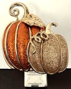 Bath & Body Works 667553833495 And Orange Gold Pumpkin Glitter Wallflower Plug In Sparkly