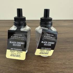 Bath & Body Works 667553875884 2x And Wallflowers Black Cherry Seltzer Refill Bulbs Fragrance New