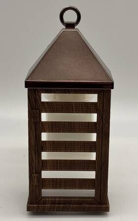 Bath & Body Works 667553984920 And Wallflowers Copper Wood Lantern Light Wall Plug Diffuser Nwot