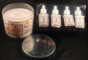 3-wick Bath & Body Works 667554346413 And Berry Waffle Cone Candle Wallflower X 4 Free Shipping