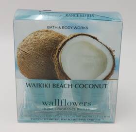 Bath & Body Works 667554368064 And Wallflowers Waikiki Beach Coconut Fragrance Refills 2 Pack