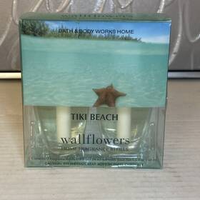 Bath & Body Works 667554368088 And Tiki Beach Wallflower Refill Bulbs Twin Pack Total Of 2