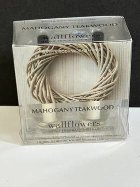 Bath & Body Works 667554368279 And Inch Mahogany Teakwood Wallflowers Fragrance Refills 2-pk 0.8 Fl