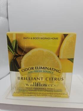 Bath & Body Works 667554368583 And Brilliant Citrus Odor Eliminating Wallflower Bulbs Twin Pack