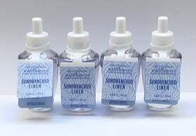 Bath & Body Works 667554906174 4 And Sun Drenched Linen Wallflower Scented Oil Bulb Refills