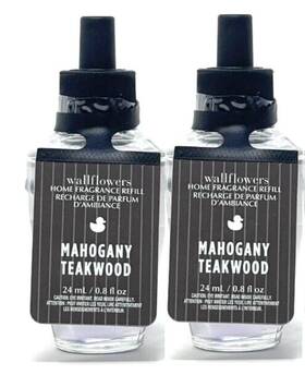 Bath & Body Works 667554955226 2 And Mahogany Teakwood Wallflowers Home Fragrance Refill New