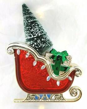 Bath & Body Works 667554982918 And Christmas Santas Sleigh Wallflower Plug In Nightlight New
