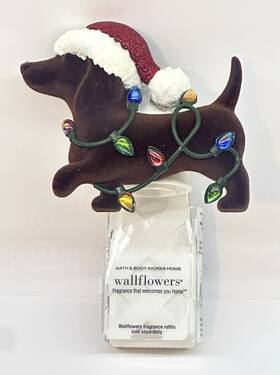 Bath & Body Works 667554983014 And Christmas Dachshund Dog Wallflowers Fragrance Plug