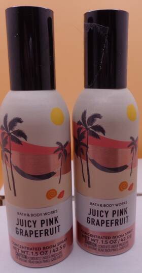 Bath & Body Works 667554993105 2x New Inch Juicy Pink Grapefruit Concentrated Room Perfume Spray