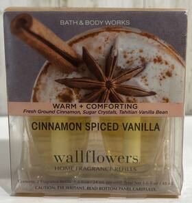 Bath & Body Works 667555966092 And Wallflower Refill - Cinnamon Spiced Vanilla 2 Pack