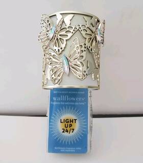 Bath & Body Works 667556056051 And Golden Butterflies Gems Topperwallflower Nightlight Plug