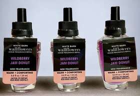 Bath & Body Works 667556229394 3 And Wildberry Jam Donut Wallflowers Plug In Refill Bulb New