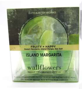 Bath & Body Works 667556489309 New 2 Pack And White Barn Island Margarita Wallflowers Set