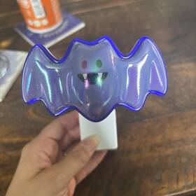 Bath & Body Works 667556615760 And Purple Neon Bat Wallflower Plug In Halloween Glow Nightlight