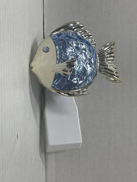 Bath & Body Works 667556615913 And Wallflower Fragrance Plug Fiber Optic Blue Fish Nightlight Bbw