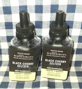 Bath & Body Works 667556665376 2-pack New Black Cherry Seltzer Wallflower Refill Bulb And
