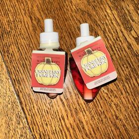 Bath & Body Works 667557098029 And Cranberry Pumpkin Wallflower Refill Bulb Set Of 2 Fall Retired