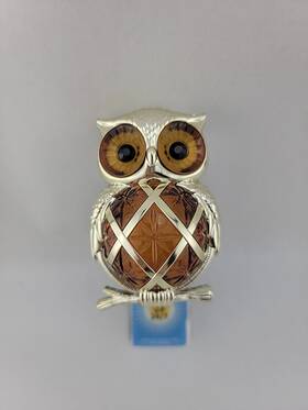 Bath & Body Works 667557142616 And Wallflower Plug Brown Fiber Optic Owl Twinkling Nightlight