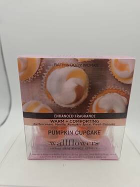 Bath & Body Works 667557244723 And Wallflower Refill Pumpkin Cupcake Double Pack New
