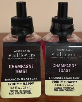 Bath & Body Works 667557440859 Inch Champagne Toast Wallflowers Frag Refills X 2. And Works. Ships Free