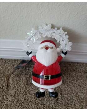Bath & Body Works 667557535128 New And Santa Snowflakes Night Light Up Wallflower Plug In Holder