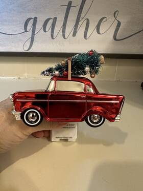 Bath & Body Works 667557535166 New Holiday 2022 Classic Car With Tree Wallflower Plug And
