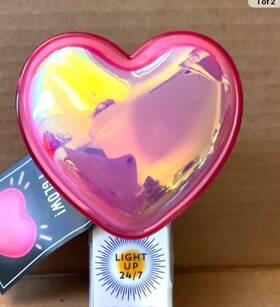 Bath & Body Works 667557985725 And Neon Pink Heart Glow Wallflower Nightlight Plug-in Nwot