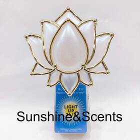 Bath & Body Works 667557985763 1x And Gold White Lotus Iridescent Pearl Wallflower Light Plug In