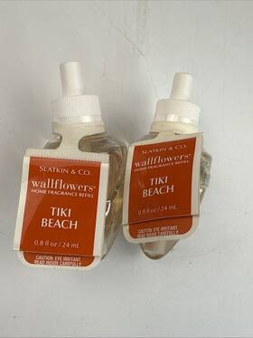 Bath & Body Works 667558119327 And Tiki Beach Lot Of 2 Wallflower Refills New