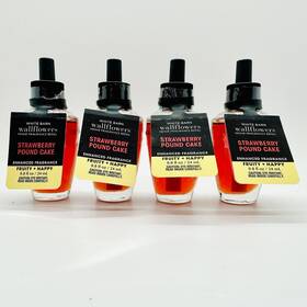 Bath & Body Works 667558121702 4/bath And Strawberry Pound Cake Wallflower Fragrance Refills 0.8 Oz