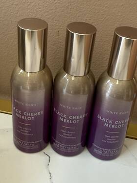 Bath & Body Works 667558132135 New 3 And Black Cherry Merlot Fragrance 1.5 Oz Room Spray