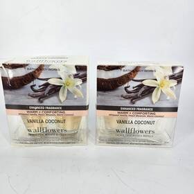 Bath & Body Works 667558181737 And Wallflowers Vanilla Coconut 2 Boxes 3 Refills Home Fragrance