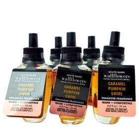 Bath & Body Works 667558665183 And Caramel Pumpkin Swirl Wallflower Plug Home Fragrance Refill X5