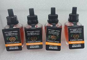 Bath & Body Works 667558723531 And Set Of 4 Pumpkin Carving Wallflowers Enhanced Fragrance Htf
