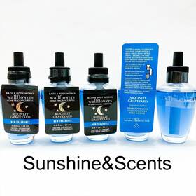 Bath & Body Works 667558723555 5-pack And Moonlit Graveyard Wallflower Fragrance Refill Bulbs New