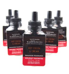 Bath & Body Works 667559092919 20 And White Barn Hot Cocoa Cream Wallflower Refill 0.8oz Lot