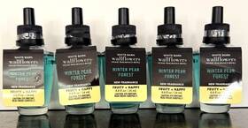 Bath & Body Works 667559103387 And Lot Of 5 Winter Pear Forest Wallflower Fragrance Refill Bulbs