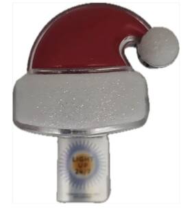 Bath & Body Works 667559107262 Neon Santa Hat Wallflower Nightlight Plug-in And