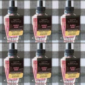 Bath & Body Works 667559261674 6 Pack And Bubbly Rose Wallflower Plug Refills